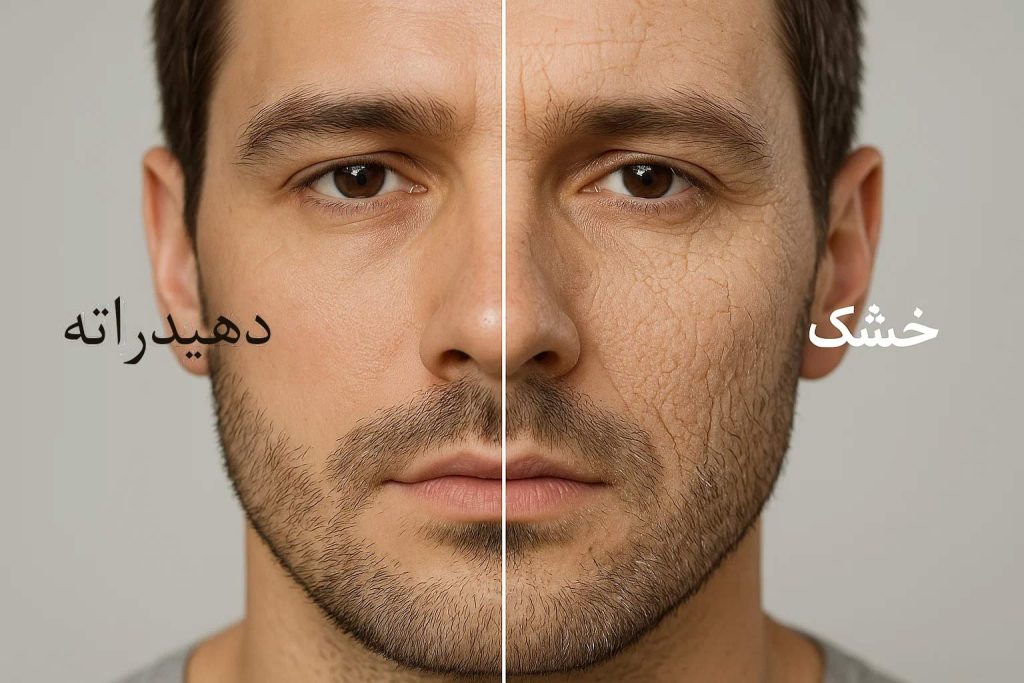 دهیدراته شدن پوست چیست؟ تفاوت پوست دهیدراته با پوست خشک و روش درمان
